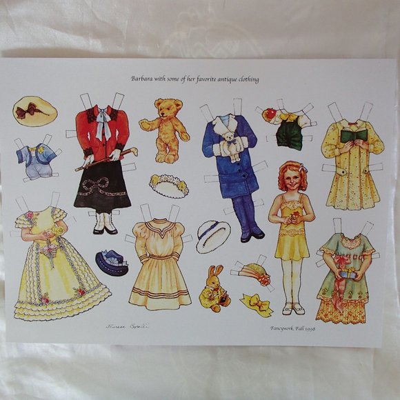 COPY - Theresa Borelli Paper Doll One Sheet Uncut BOGO - Picture 7 of 12